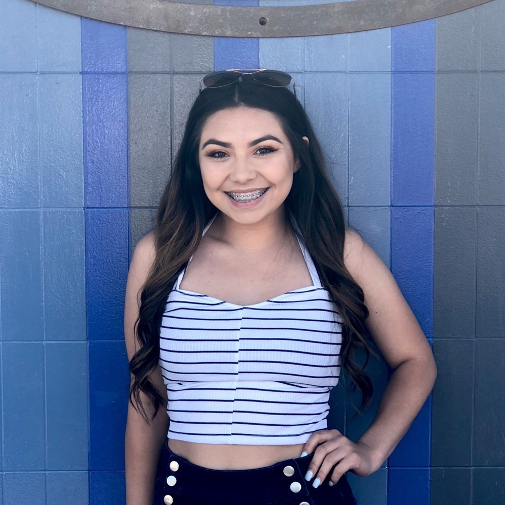 Stripped Crop top S